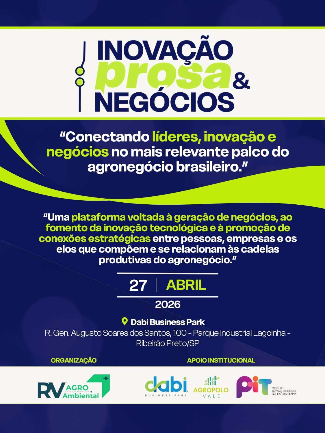 SPIN-OFF AGRO - Inovação, Prosa & Negócios