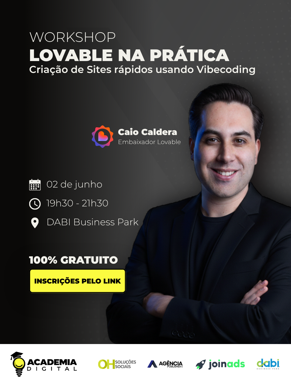 Quer aprender a criar sites de forma rápida, prática e estratégica usando IA e Vibecoding de graça?