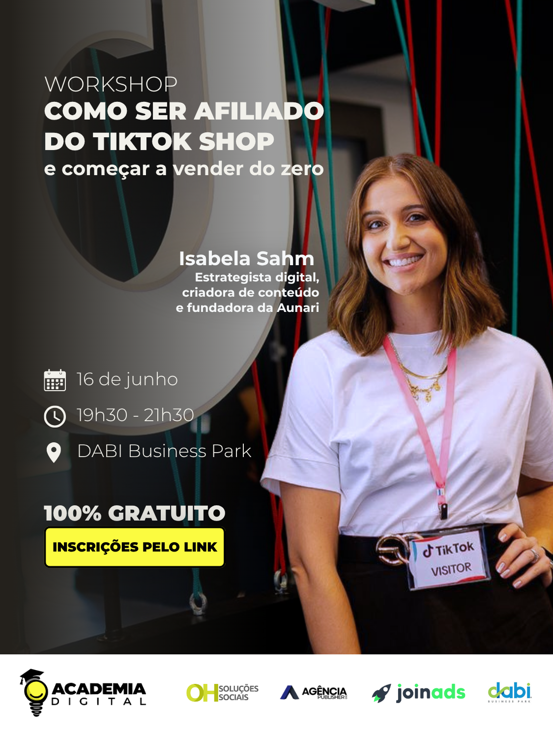 Workshop "Como ser Afiliado do TikTok Shop e começar a vender do zero"