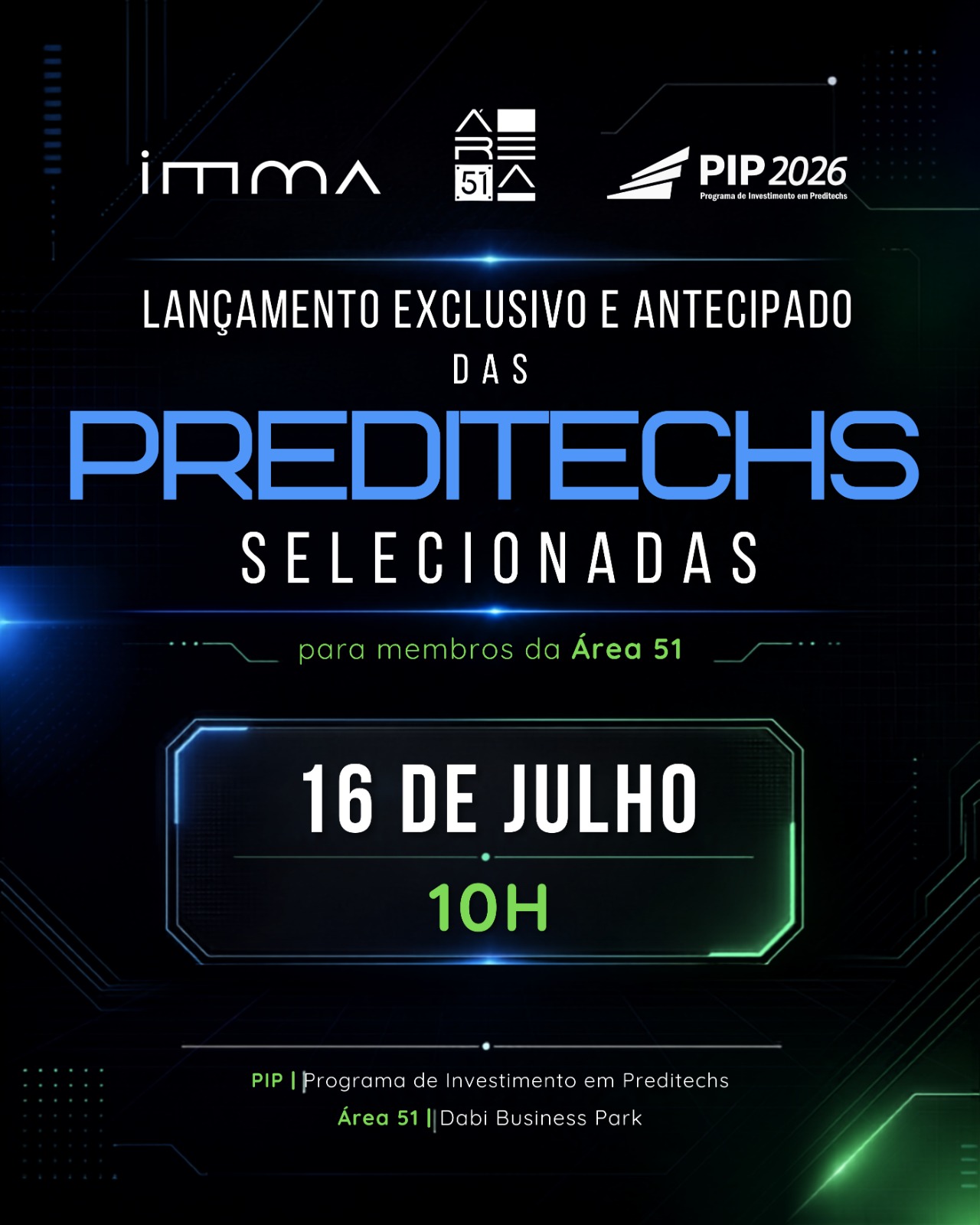 PIP: Lançamento exclusivo das ➡️ Preditechs Selecionadas